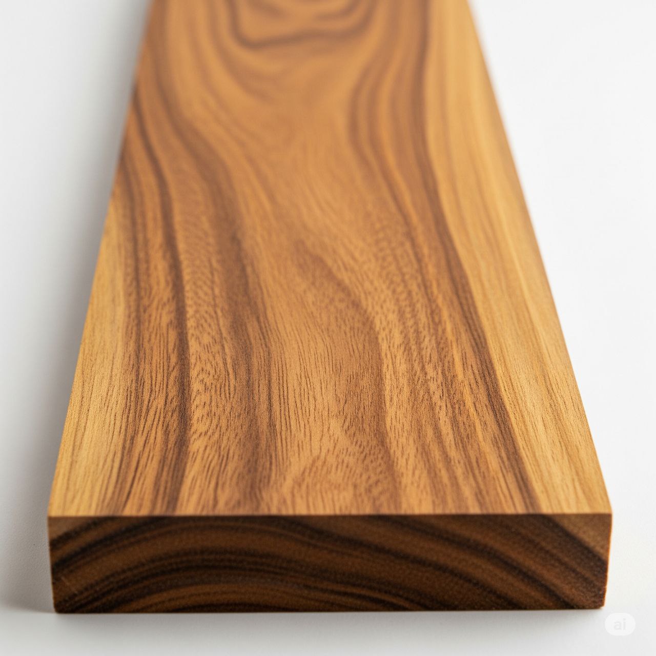 Akazienplanke begradigt